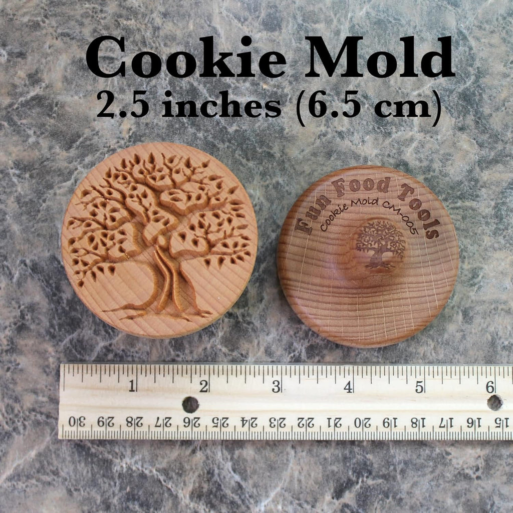 Wood Cookie Stamp, 2.5 Inch (Old Tree CS-005)