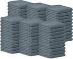 Avalon Towels Terry Bar Mop Towels (Value Pack of 60) Size 14"x17" – Absorbent and Durable, Multipurpose Cleaning Rags, Cotton Cleaning Cloths, Terry Cloth Rags, Reusable Shop Rag (Grey)
