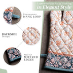 Maison d' Hermine Oven Gloves 100% Cotton Oven Mitt 7" x 13" with Loop Heat Resistant, BBQ, Cooking Gloves, Baking, Grilling, Kitchen, Handling Hot Pans (Pack of 1, Fair Isle)