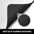 Rnivvi Dish Drying Mat for Kitchen Counter, 16 x 18" Cute Absorbent Heat Resistant Drying Pad with Non-slip Rubber, Coffee Bar Mats for Coffee Machine Dish Rack Kitchen Decor Accessories, Gray