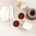 Restaurantware-Forma Professional 5.1 Ounce Glass Coffee Cups, 2 Insulated Coffee Cups With Handle - Dishwashable, Reusable, Clear Double Wall Beverage Tumblers, Freezable, For Hot Or Cold Beverages