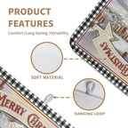 Merry Christmas Dish Drying Mat for Kitchen Winter Snowman Large Dish Drying Mat Buffalo Plaid Kitchen Drying Mat Truck Tree Microfiber Drying Mats Absorbent Dish Pad 18x24 inch