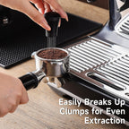 KitchenTour Espresso Accessories Kit 53.5mm, WDT Tool, Dosing Funnel and Puck Screen Set, 304 Stainless Steel Needle Coffee Distribution Stirrer, Portafilter Dosing Ring for Barista 53.5mm