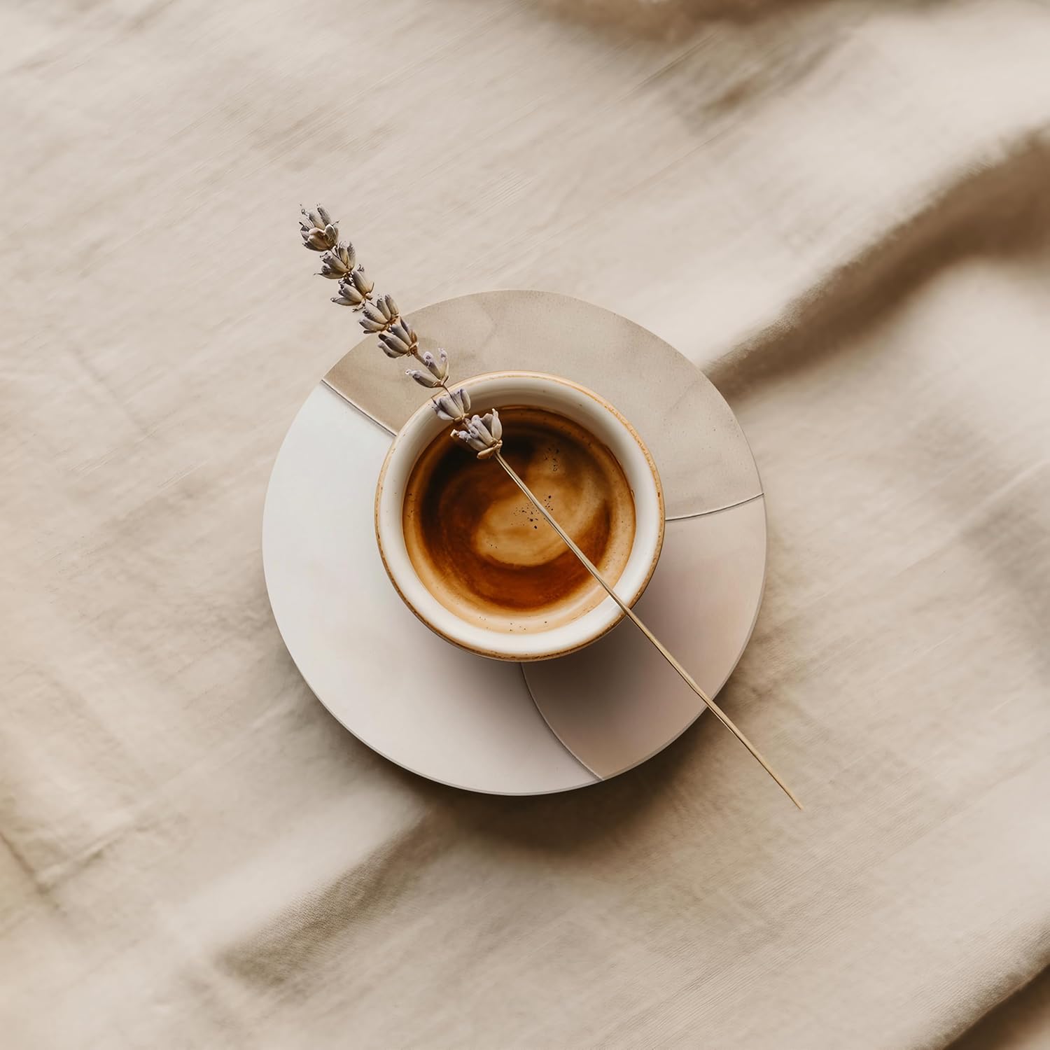 VEYRO Coasters Set of 4 for Drinks – Absorbent Ceramic Stone Drink Coasters with Cork Backing for Coffee Table & Desk, Modern Marble Look Cup Coaster Set, Housewarming Gift for New Home