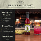 Liquid Alchemist Prickly Pear Syrup for Cocktails - Real Ingredients Make our Prickly Pear Puree a Perfect Margarita Mix - Our Vegan Drink Syrups are Non-GMO & Last up to 2 Years (12 oz)