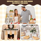 Lounsweer 6 Pcs Thicken Cutting Board Bulk Wood Board for Chopping Serving Charcuterie Material for Laser Engraving Mother' Day Wedding Housewarming Gift