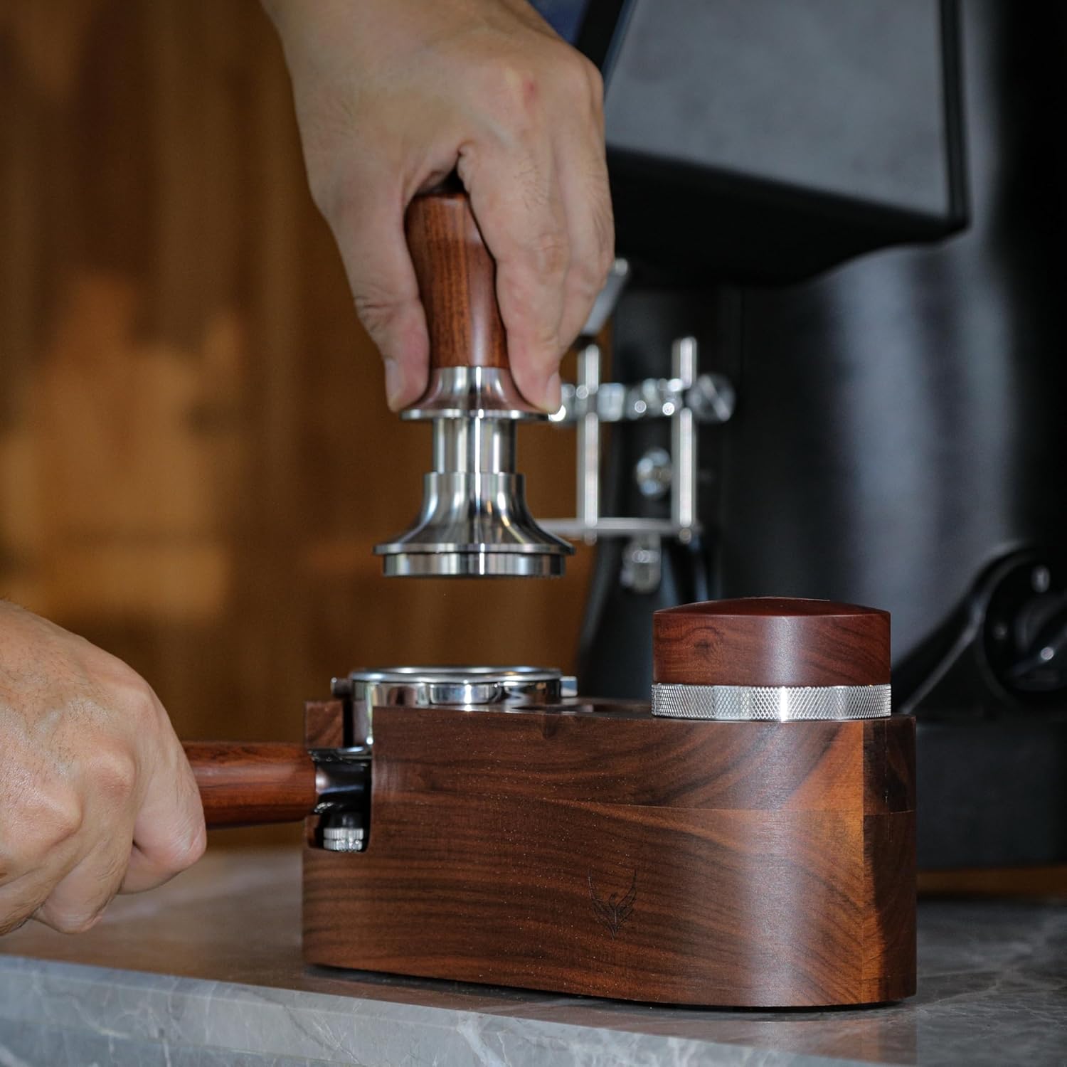 54mm Espresso Puck Prep Kit For Breville Barista Espresso Machines - Coffee Tamper, Distribution Tool, Tamp Station, Dosing Funnel Puck and WDT Tool - Espresso Accessories Kit