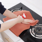 Homaxy 100% Cotton Waffle Weave Kitchen Dish Towels, Ultra Soft Absorbent Quick Drying Cleaning Towel, 13 x 28 Inches, 6-Pack, Coral