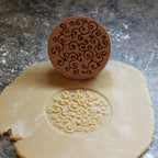 Wood Cookie Stamp, 2.5 Inch (D Vine CS-038)