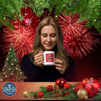 11 OZ Novelty Coffee Mugs - Christmas Gift (Christmas-themed hot chocolate.)