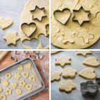 Metal Cookie Cutters Set 24 Pieces, Cookie Cutter -Heart, Star, Round, Flower, Animals for Valentine'S Day Christmas Holiday