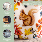 Maison d' Hermine Coffee Mug with Handles Fine Bone China Mugs Pack of Two Tea Cups for Hot Beverages Cappuccino Latte Home Restaurant Office Perfect for Gift (Sous-Bois, 15 Ounce)