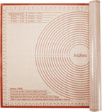 Silicone Pastry Mat 34x26 Inch - Nonstick Baking Mat Perfect for Dough, Pastry, Pie Crust, Fondant, Bread, Cookies, Pasta, Pizza