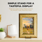 TR-LIFE 14 Inch Heavy Duty Plate Stand (2 Pack) - Metal Display Easel for Large Plates, Platters, Picture Frames, Signs, and Posters