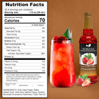 Syruvia Strawberry Syrup (25.4 fl oz) - Sweet Strawberry Bliss in a Bottle – Kosher, Gluten-Free, Ideal for Elevating Your Culinary and Beverage Adventures