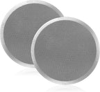 IKAPE 53.3mm 2pc Espresso Puck Screen, 0.2mm Thickness, Reusable Metal Ultra-thin & Ultra-light Coffee Filters, Food-grade 316 Stainless Steel Coffee Puck Screen for Espresso Baristas