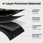 17"x 32" Coffee Bar Mat, Kitchen Ingredients Absorbent Dish Drying Mat Cuttable Hide Stain Draining Table Pad for Kitchen Counter, Coffee Bar Accessories