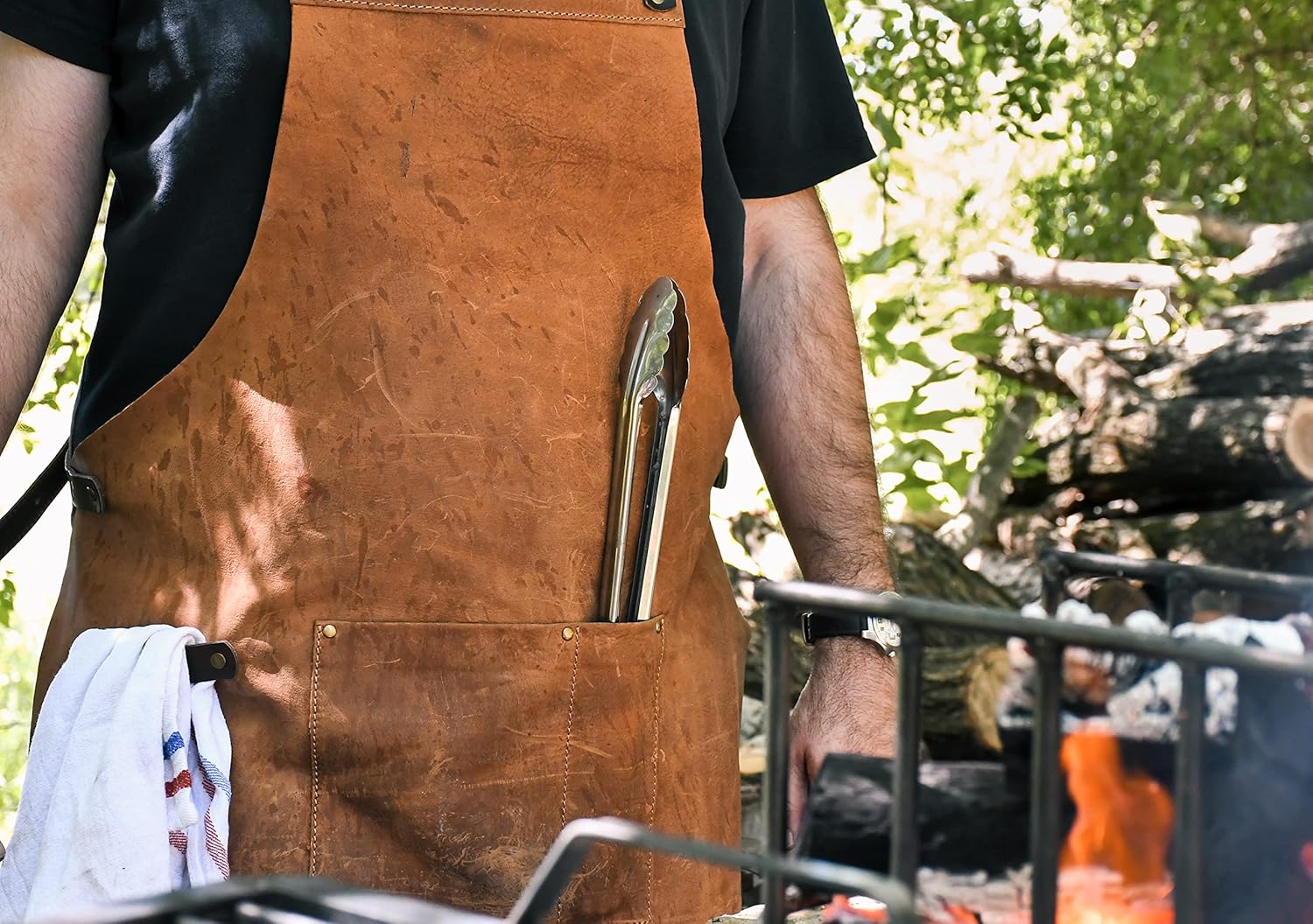 Leather Apron Barista Barber BBQ Barbecue