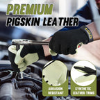 HANDLANDY Work Gloves for Men & Women, Utility Mechanic Working Gloves Touch Screen, Flexible Yard Work Gloves