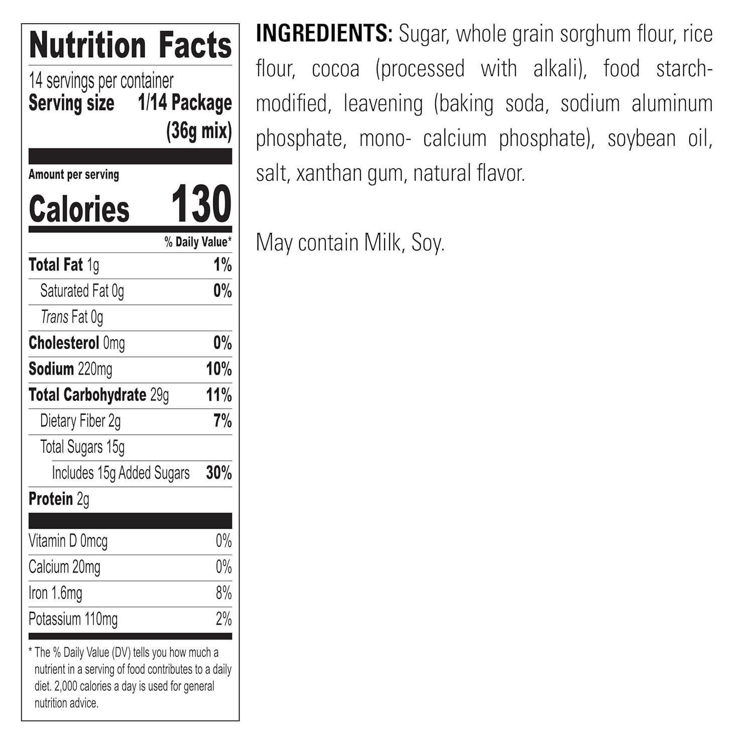 Krusteaz Gluten Free Chocolate Cake Mix, No Artificial Flavors, Colors, or Preservatives, 18 Ounce(Pack of 2)