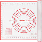 Silicone Pastry Mat Non Stick Extra Thick Baking Mat with Measurement Fondant Mat, Counter Mat, Dough Rolling Mat, Oven Liner, Pie Crust Mat (16''(W)*20''(L))