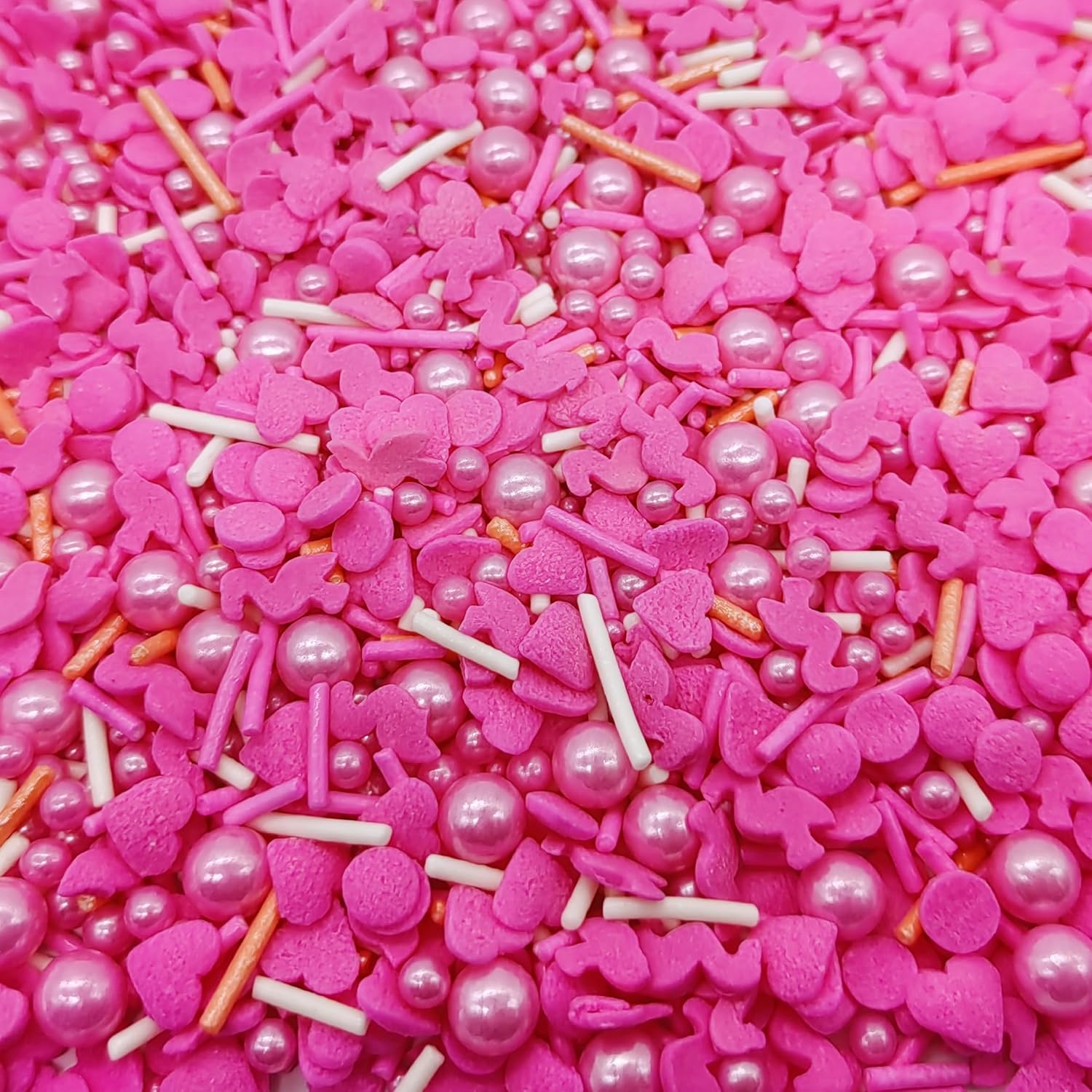 Sprinkles Red & Pink Series Cake Decorations Topper Edible Themed Sprinkles For Cake Decorations, Baking, Ice Cream, Cookies, Cupcake Topper 4.58OZ