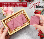 Webake Square Break-Apart Chocolate Mold, 2 Pack Silicone Conversation Chocolate Molds, Romantic Couples Chocolate Mold