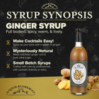 Liquid Alchemist Ginger Syrup for Cocktails - Real Ingredients Make our Liquid Ginger Puree for Cocktails the Perfect Moscow Mule Cocktail Syrup - Our Moscow Mule Mixer is Non-GMO, & Vegan (12 oz)