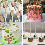 Rose Flower Fondant Molds, Flower and Leaves Silicone Molds, Cake Decoration Chocolate Molds for Cupcake Topper Candy Cookie Clay Crafting Projects Set Of 2