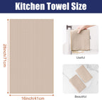 Homaxy Microfiber Waffle Weave Kitchen Towels, 16 x 28 Inch Ultra Absorbent and Solid Color Dish Towels, 4 Pack, Beige