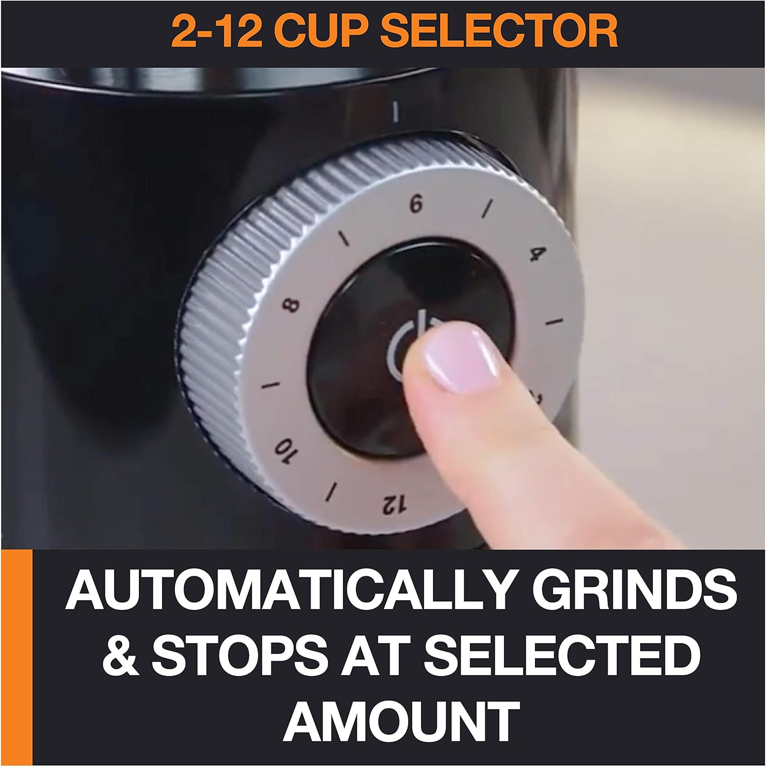 KRUPS Precision Burr Coffee Grinder: 12 Settings, 8 oz Capacity for Drip, French Press, Espresso, Pour Over, Cold Brew - Stainless Steel, 110W, Auto-Stop, Easy Clean