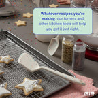 GIR: Get It Right Silicone Spatula Turner - Mini 11 In Sprinkles - Seamless One-Piece Nonstick Heat-Resistant Rubber Spatula for Cooking & Baking - Dishwasher-Friendly Kitchen Utensil
