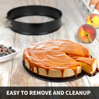 Spring Form Cake Pans 12 Inch Springform Pan Nonstick Round Cheesecake Pan Carbon Steel Large Baking Mold Cake Tin for Christmas Birthday