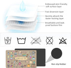 Drip Tray for Coffee Maker,Coffee Pot Mat for Countertops,Coffee Dish Drying Mat for Kitchen Counter Decor,Absorbent Reversible Microfiber Dish Drying Pad Dish Cafe Drainer Rack,pet Water Bowl Mats