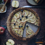 CHEFMADE 11-Inch Round Tart Pan with Removable Loose Bottom, Non-Stick Carbon Steel Quiche Pan for Oven Baking (Champagne Gold)