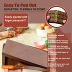 2 Pack Deep Chocolate Bar Molds Silicone,Large Stuffed Dubai Pistachio Deep Bar Moulds Kit 1 Inch Thick Big，for Homemade Making Bar Candy Bar Bpa Free DIY.