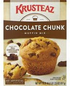 Krusteaz Chocolate Chunk Muffin Mix - No Artificial Flavors/Preservatives - 18.25 OZ Box (Pack of 6)