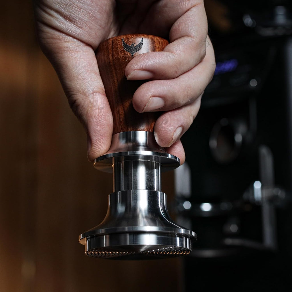 58.5mm Gaggia Classic Pro, E24, Evo Accessories by KNODOS Premium 58mm Bottomless Portafilter, Precision 58.5mm Calibrated Tamper & 58.5 mm Adjustable Coffee Distributor