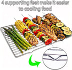 2Pcs Stainless Steel Cooling Racks, Cooling Racks for Cooking and Baking, Cookie Cooling Rack, Oven Cooling Racks for Cooking