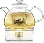 Teabloom Innovative Filtered Borosilicate Glass Teapot With Microdot Whole Leaf Tea Glass Infuser, 40 ounces – A Pure & Immersive Tea Experience – Tea Purist's Choice