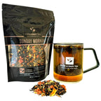 Pure And Easy Tea, Premium Loose Leaf Black Tea with Guava and Strawberry, 100% Natural & Unsweetened, Enjoy Hot or Iced, Makes 30+ Cups, 100g (3.5oz)