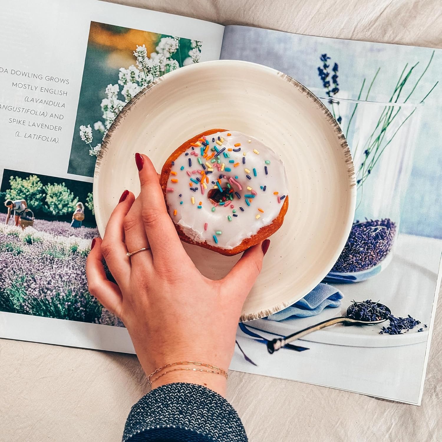 Mora Ceramic Helix Swirl Salad Plates Set of 6, 8in Spiral Porcelain Dish for Kitchen, Small Dinner, Lunch, Appetizer, Dessert, etc - Dishwasher, Microwave, Freezer, Oven Safe Dishware - Snowy White
