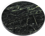 Koville Indian Natural Marble Cutting Board for Kitchen, 11inch Round Hand Crafted Marble Slab for Cheese, Charcuterie, Pastry Board - Wedding Gift, House Warming Gift(Indian Green)
