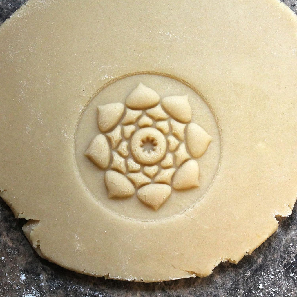 Wood Cookie Stamp, 2.5 Inch (Mandala CS-037)