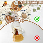 Cute Birds Coffee Mat Absorbent Dish Drying Mat for Kitchen Counter Hide Stain Rubber Backed Coffee Bar Accessories Fit Under Espresso Machine Cafe Table, 11.8 x 19.7 Inch