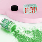 Olive Green Edible Glitter - 5g Food Grade Cake Decorating Shimmering Glitter, Edible Sprinkle Luster Dust for Drinks, Chocolates, Fondant, Strawberries, Cupcakes, Candy, Cookie - Vegan