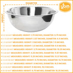 Ybmhome Heavy Duty Deep Quality Stainless Steel Mixing Bowl for Serving Mixing Baking and Cooking (22 Quart)