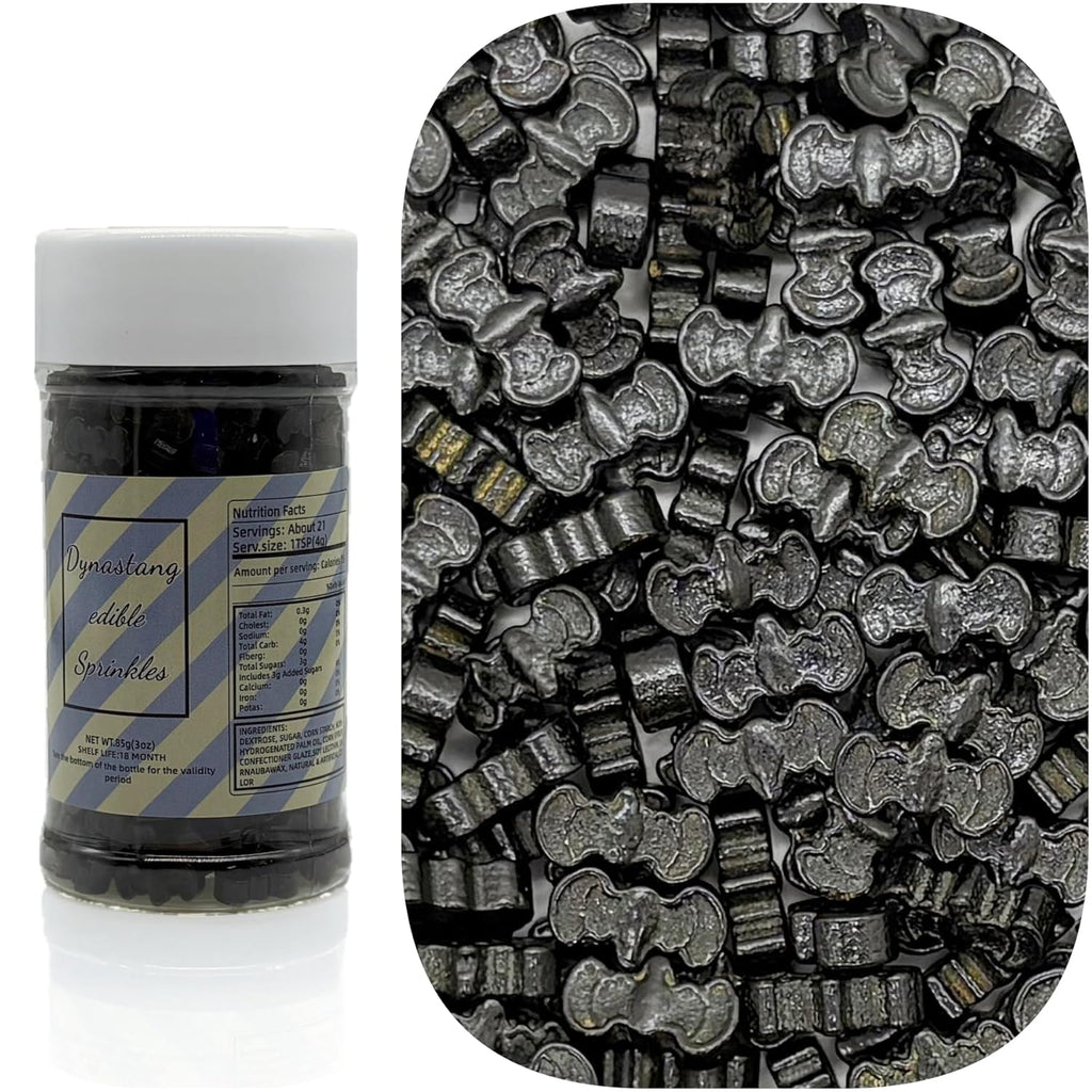 Dynastang Bats Sprinkles Halloween Edible Bat Cake Decoration Cupcake Toppers Cookie Decorating Perfect for Cakes, Cupcakes, Desserts Toppings 3OZ