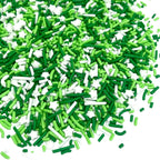 Manvscakes Sprinkles- Edible Cake and Cupcake Sprinkles with Assorted Shapes and Sizes for Parties, Metallic Sprinkle Mix for Cookies, Ice Cream, Cake and Cupcake Decorating, 4 oz (Green and Silver)