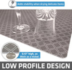 Drymate XL Dish Drying Mat, Oversized (19”x24”), Low-Profile, Super Absorbent, Quick Dry Fabric, Waterproof & Slip-Resistant, for Kitchen Counter, Trimmable, Easy to Clean (USA Made)(Taupe)